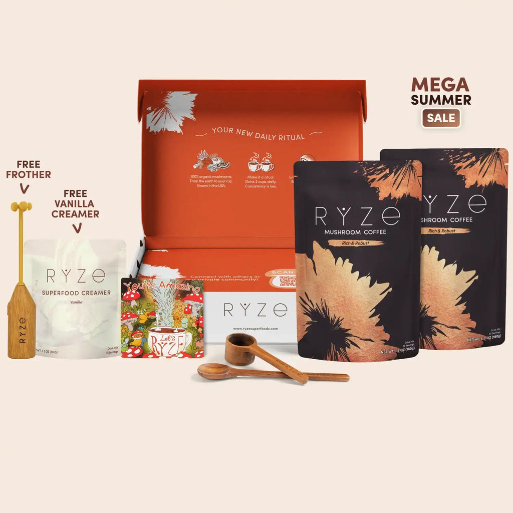 Mushroom Coffee Dark Roast Starter Kit (60 servings) P0 Nu