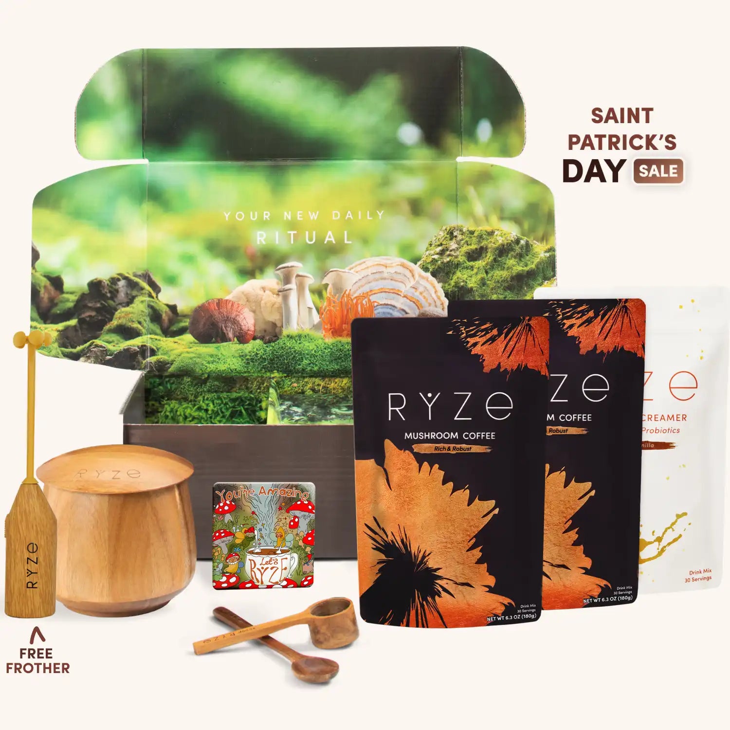 Mushroom Coffee Ritual Set W5 gl
