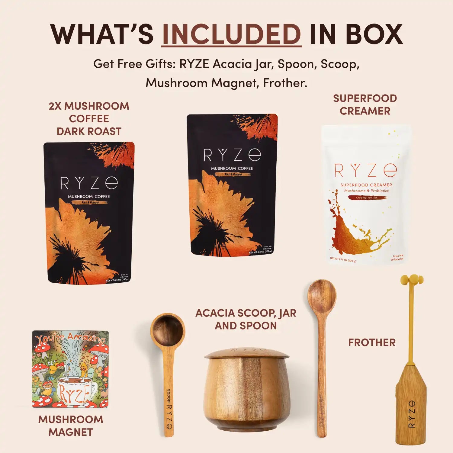 Mushroom Coffee Ritual Set W5 gl