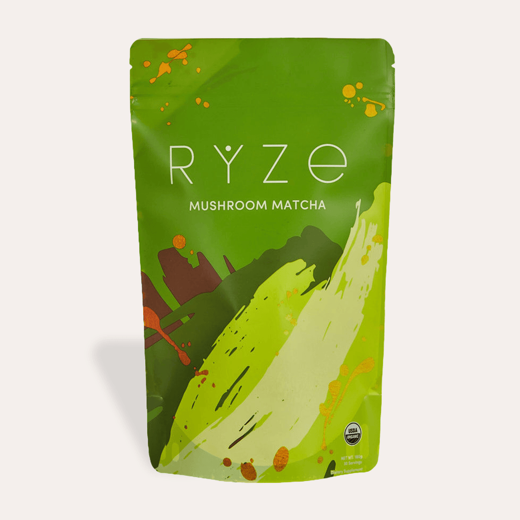 Mushroom Matcha - with 6 Organic Adaptogenic Mushrooms Grown In USA and Ceremonial-Grade Japanese Matcha K1 TK